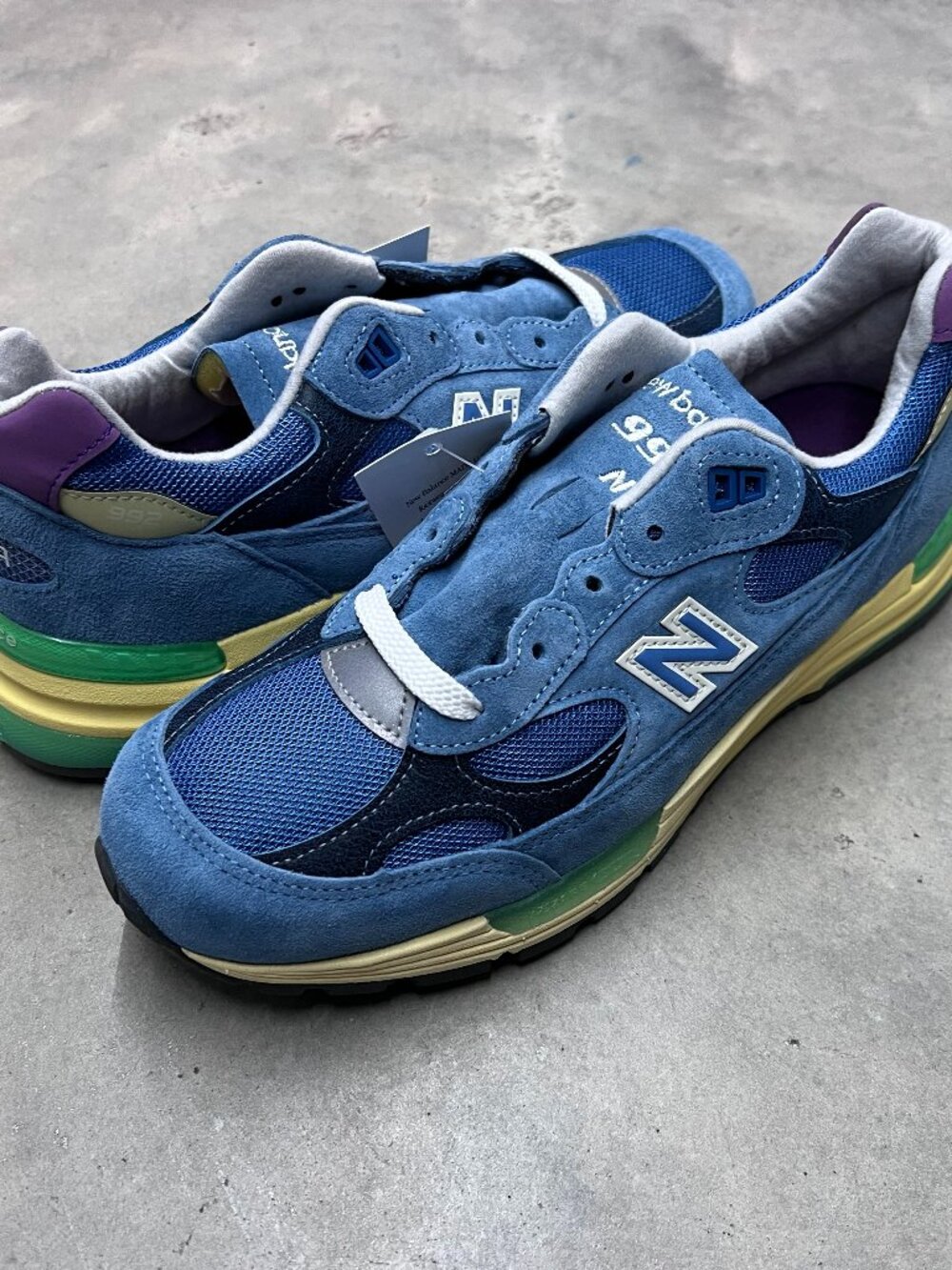 New Balance 992 MIUSA Sea Stone Green Apple Men's U9929NF - New